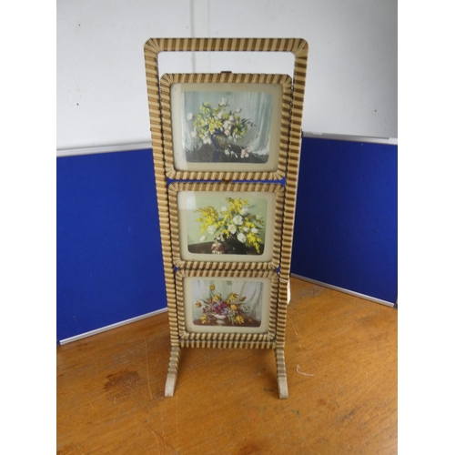 159 - A vintage three tier cakestand. Approx 83cm.