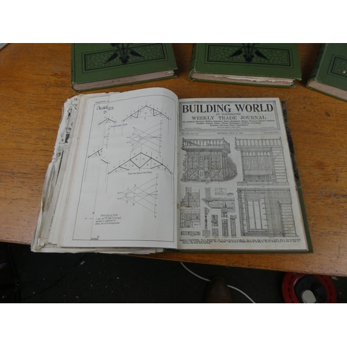 167 - Four antique journals 'Building World' by Cassell & Company Limited.