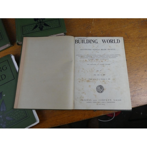 167 - Four antique journals 'Building World' by Cassell & Company Limited.