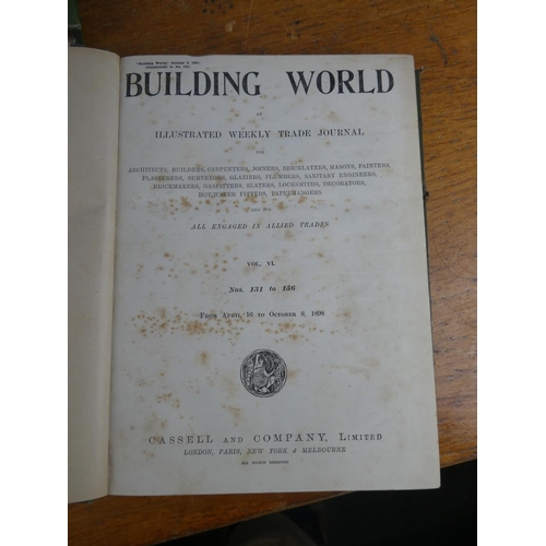 167 - Four antique journals 'Building World' by Cassell & Company Limited.