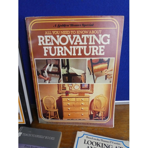 182 - A lot of vintage books on furniture restoration and more.