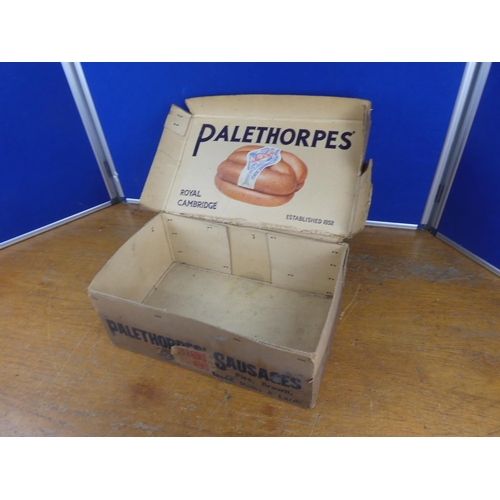 189 - A vintage Palethorpes' card box.