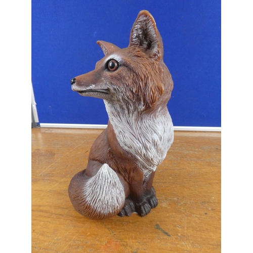 196 - A resin fox.