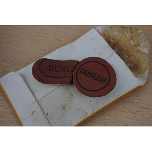 243 - Five vintage Dunlop cycle patches.