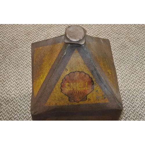 251 - A large vintage Shell oil can. Approx 50x25cm.