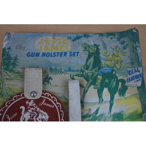 296 - A new vintage 'Jesse James' gun holster set No 760997.