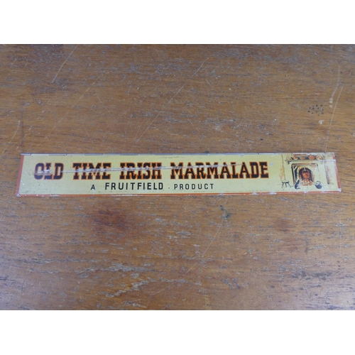 301 - A vintage Old Time Irish Marmalade sign.