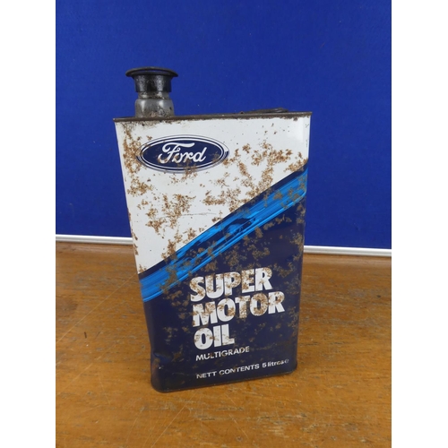 330 - A vintage Ford super motor oil can.