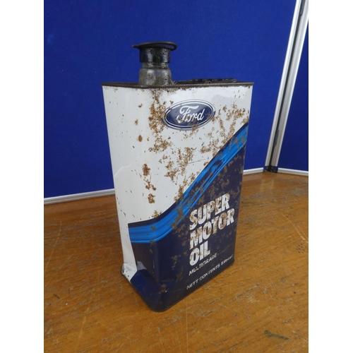 330 - A vintage Ford super motor oil can.