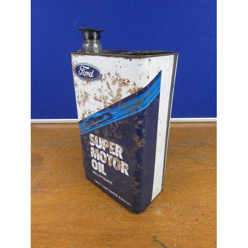 330 - A vintage Ford super motor oil can.