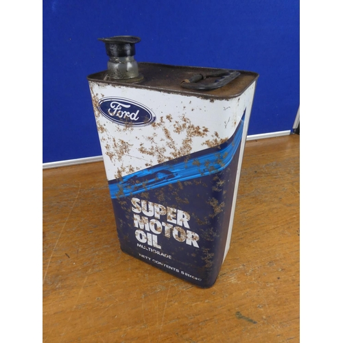 330 - A vintage Ford super motor oil can.