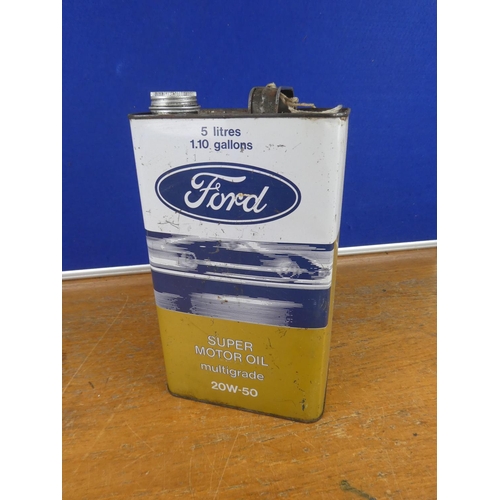 331 - A vintage Ford super motor oil can. Approx 29cm.