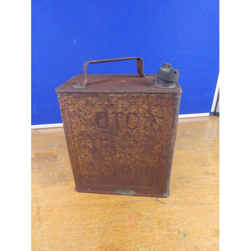 339 - An antique BP oil can. Approx 28x25cm.