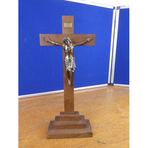 343 - A religious crucifix. Approx 39cm.