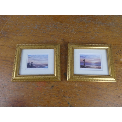 365 - A pair of miniature framed prints by Philip Gray and more.