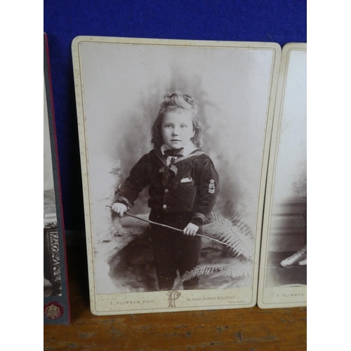 398 - A lot of antique small and large photographs by McBride & Co, Belfast, Vienna Photo Art Co, Belfast,... 