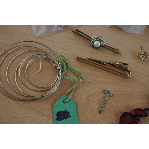 431 - An assorted lot of costume jewellery, silver and more.