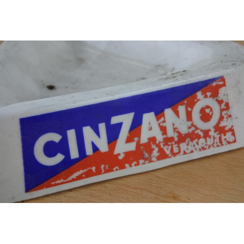 462 - A vintage Cinzano Vermouth ceramic ashtray.