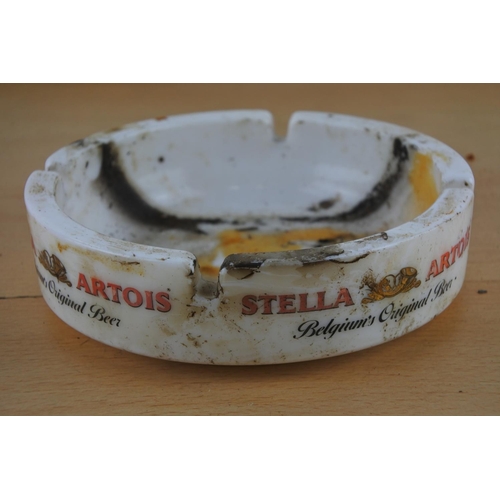 464 - A vintage Stella Artois glass ashtray.