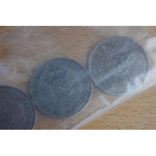 468 - A lot of 5 two shilling coins.