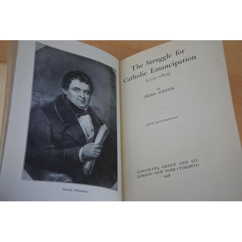 478 - 'The Struggle for Catholic Emancipation' book by Denis Gwyan.