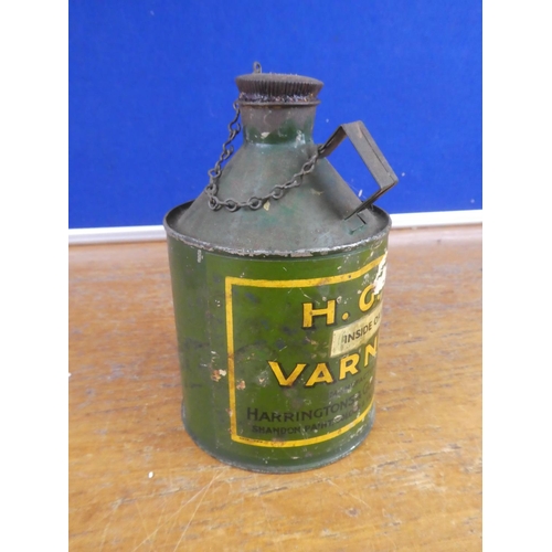 512 - A vintage HGW Varnish tin.