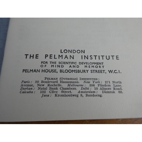 514 - A boxed set of 15 volumes 'Pelmanism'.