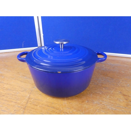 520 - A  le creuset lidded casserole dish and more