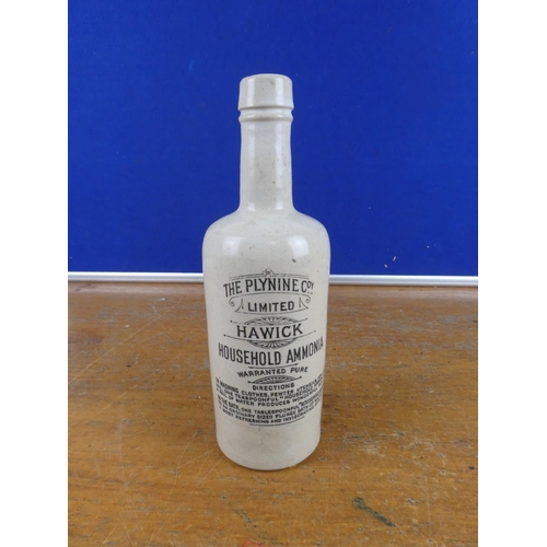 583 - An antique Hawick stoneware bottle.