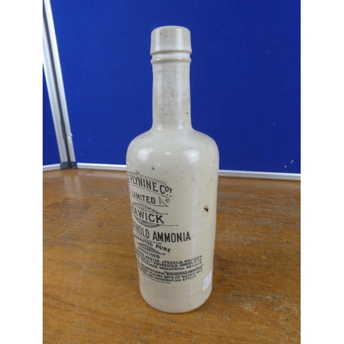 583 - An antique Hawick stoneware bottle.