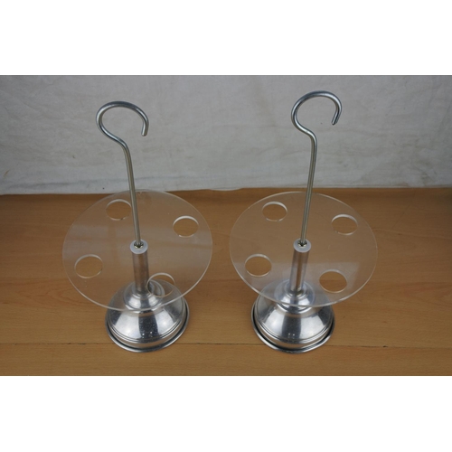 612 - A pair of hanging displays.  Approx  31cm.