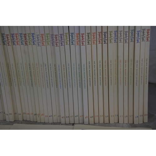 742 - A set of 60 'The Real Reader's Quarterly' Slightly Foxed collectors books.