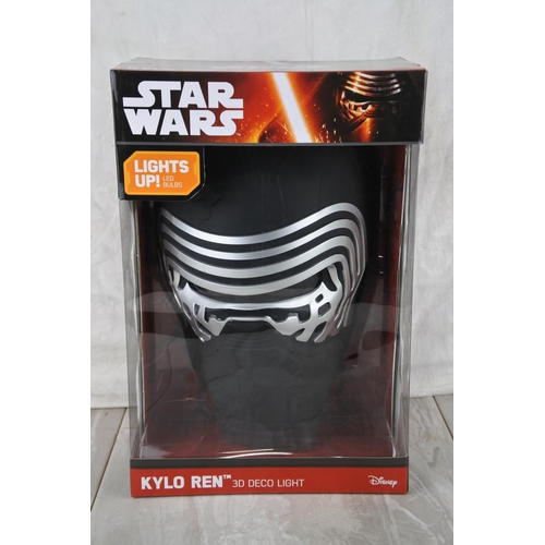 753 - A boxed Disney Star Wars Kylo Ren 3D deco light.