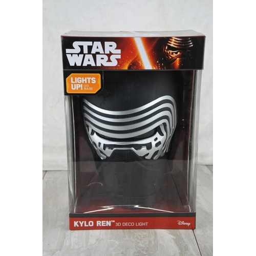 760 - A boxed Disney Star Wars Kylo Ren 3D deco light.