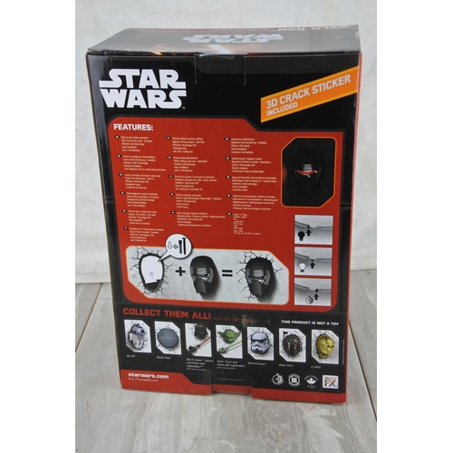 760 - A boxed Disney Star Wars Kylo Ren 3D deco light.