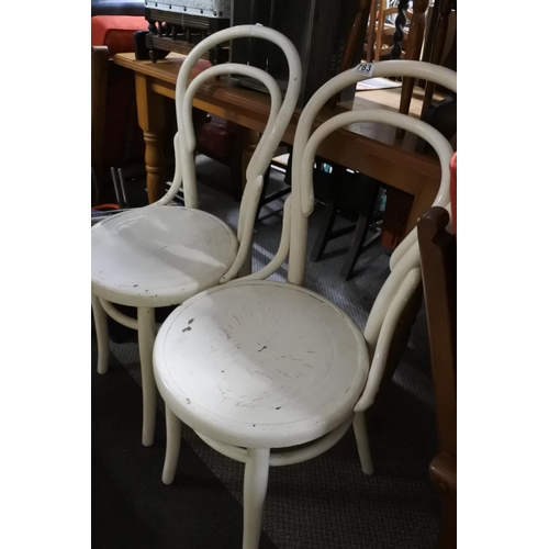 783 - A pair of vintage Bentwood chairs.