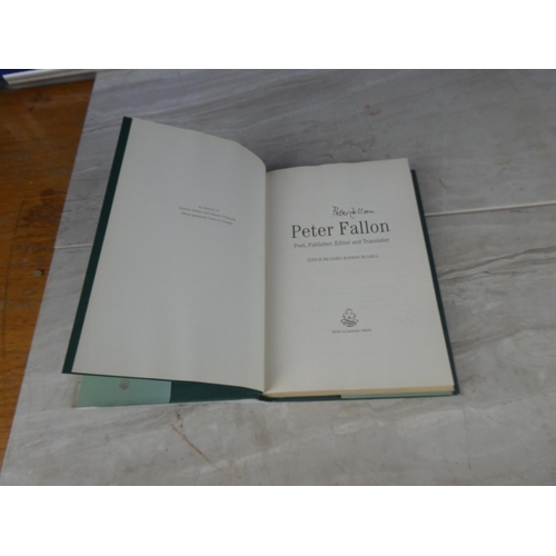 856 - 'Peter Fallon' book signed by Peter Fallon.