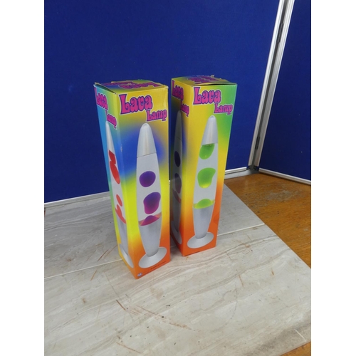 872 - Two boxed Lava Lamps.