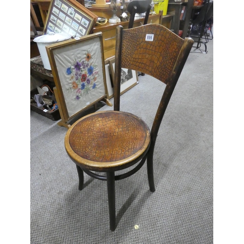 886 - A vintage Bentwood style chair.