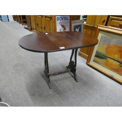 816 - A small mahogany dropleaf table. approx 53cm tall.