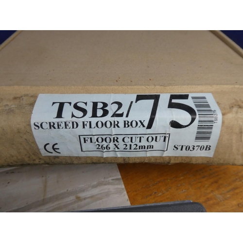 851 - Four boxed Screed Floor boxes.