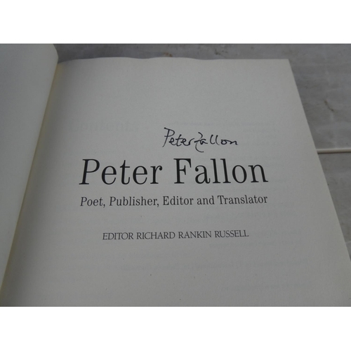 856 - 'Peter Fallon' book signed by Peter Fallon.