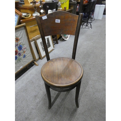 883 - A vintage Bentwood style chair.