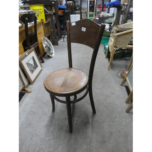 883 - A vintage Bentwood style chair.