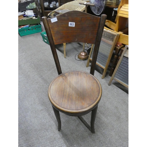 883 - A vintage Bentwood style chair.