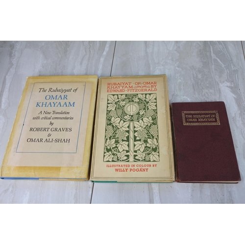 1003 - Three vintage books 'The Rubaiyat of Omar Khayyam'.