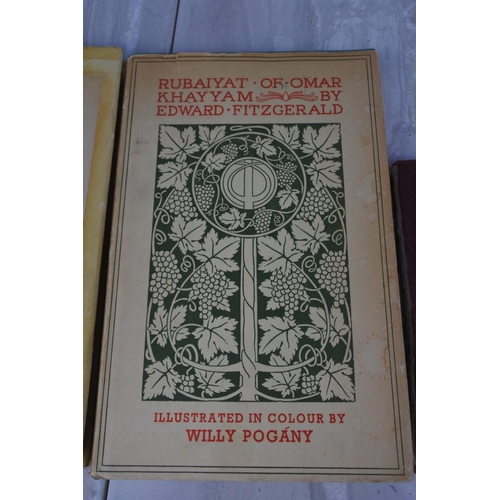 1003 - Three vintage books 'The Rubaiyat of Omar Khayyam'.