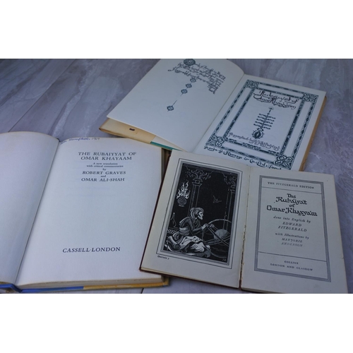 1003 - Three vintage books 'The Rubaiyat of Omar Khayyam'.