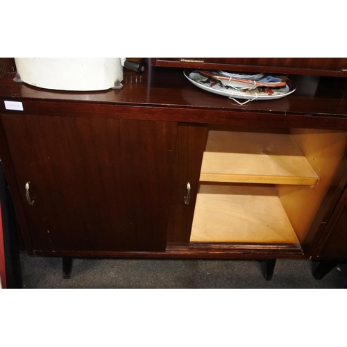 1013 - A vintage room divider/display cabinet. approx 192x95x46cm.