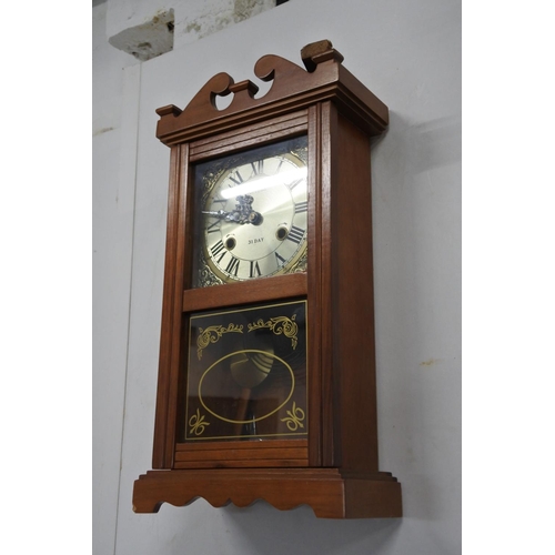 963 - A Jupiter 31 day wall clock. approx 49cm.